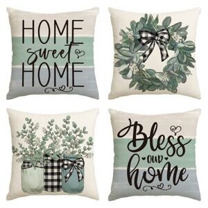 Pillow Covers Set of 4 pcs 18 x 18 inch NEW